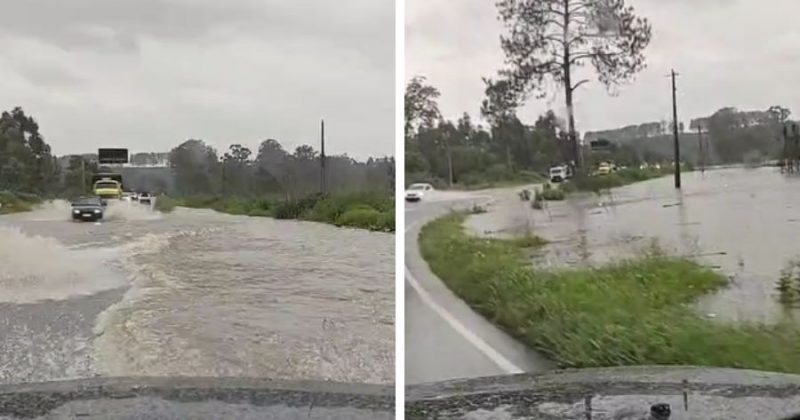 Rio Tibagi Transborda Sobre PR 151 Em Ponta Grossa D Ponta News